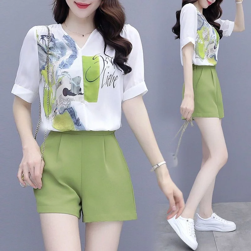 Leisure Suit Women's Summer 2023 New Korean Version Outfits
