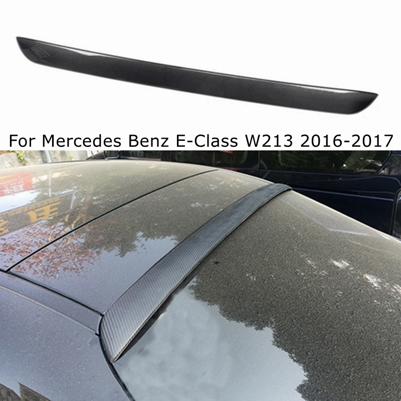 Per Mercedes-Benz Classe E W213 4 Porte Berlina Stile Bas Spoiler Sul Tetto Posteriore In Fibra Di Carbonio 2017-2023 Frp Carbonio Forgiato