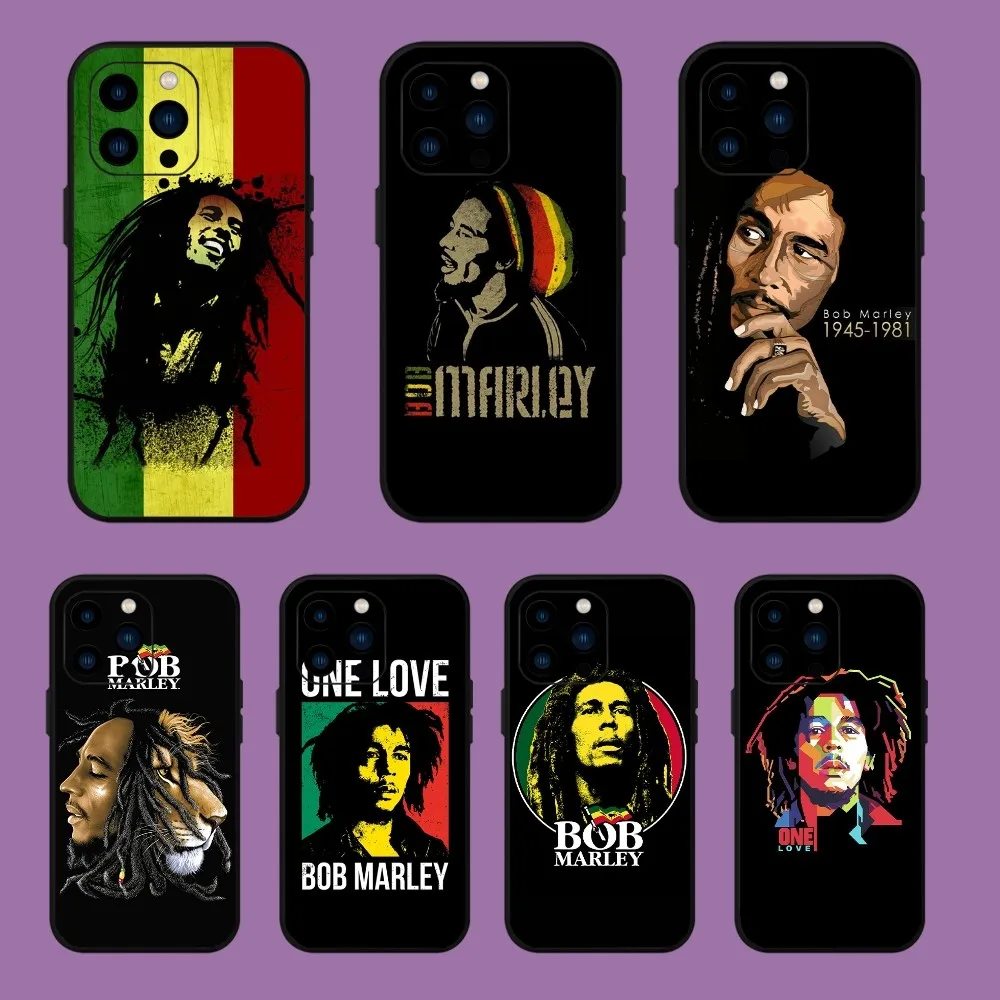 Custodia Per Telefono Singer Bob Marley Per Iphone 13 14 15 11 12 Mini Pro Max Custodia Trasparente