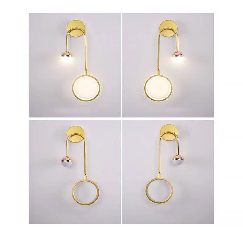 Modern Wall Lamp Retro Minimalist Background Light Stairwell Aisle  Personalized Bedroom Bedside Nordic Creative Led  Wall Lamps bathroom wall lights