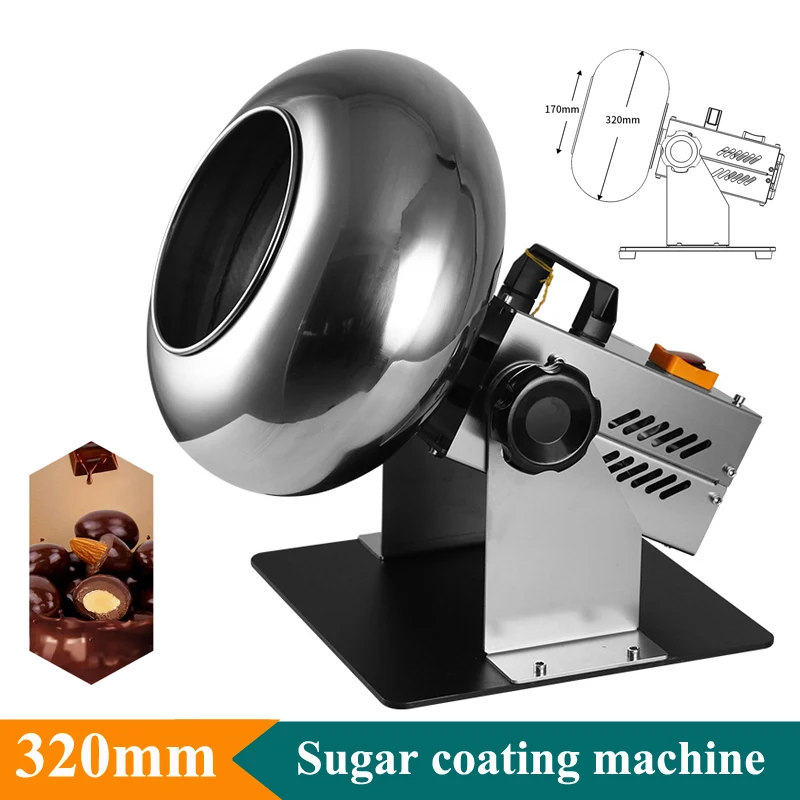 

Electric Commercial Automatic Sugar Coating Machine Candy Peanut Chocolate Candy Sugar Coating Machine