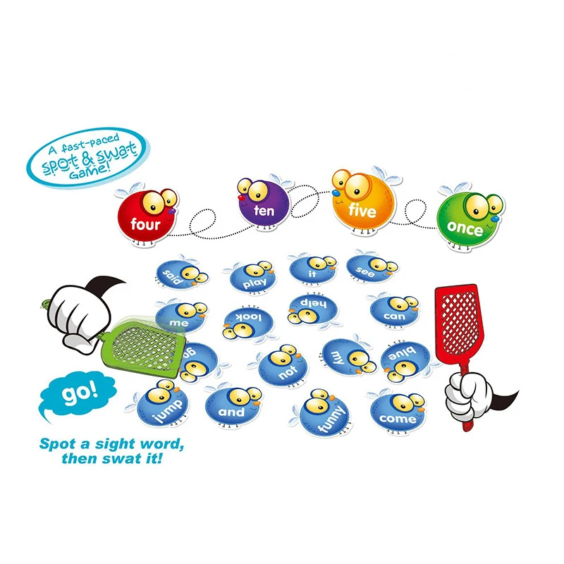 Sight Words Game With Double Cards Educational Learning Game For  Kindergarten School Flash Cards Toys Gift 4