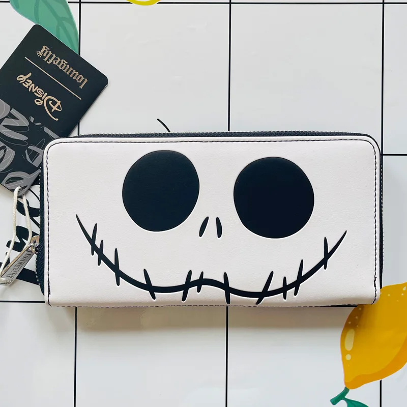 Buckle-Down Nightmare Before Christmas Jack Skellington Zip Around Wallet - Vegan Leather With Wrist Strap