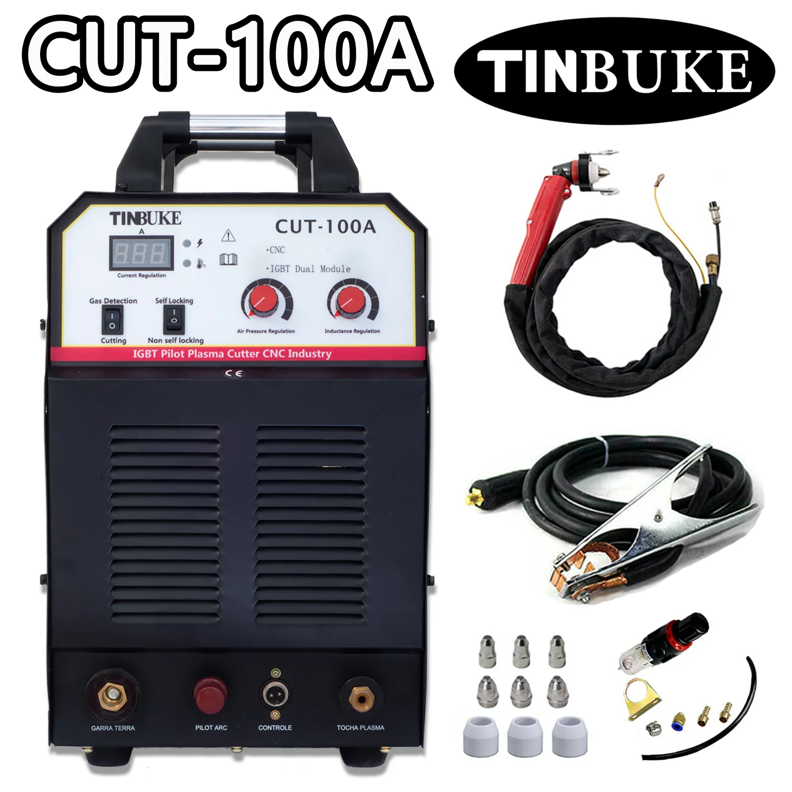 

100Amp Plasma Cutter CNC Cutting 30mm Metal Pilot Arc Industrial Plasma Cutting Machine 380V±15%