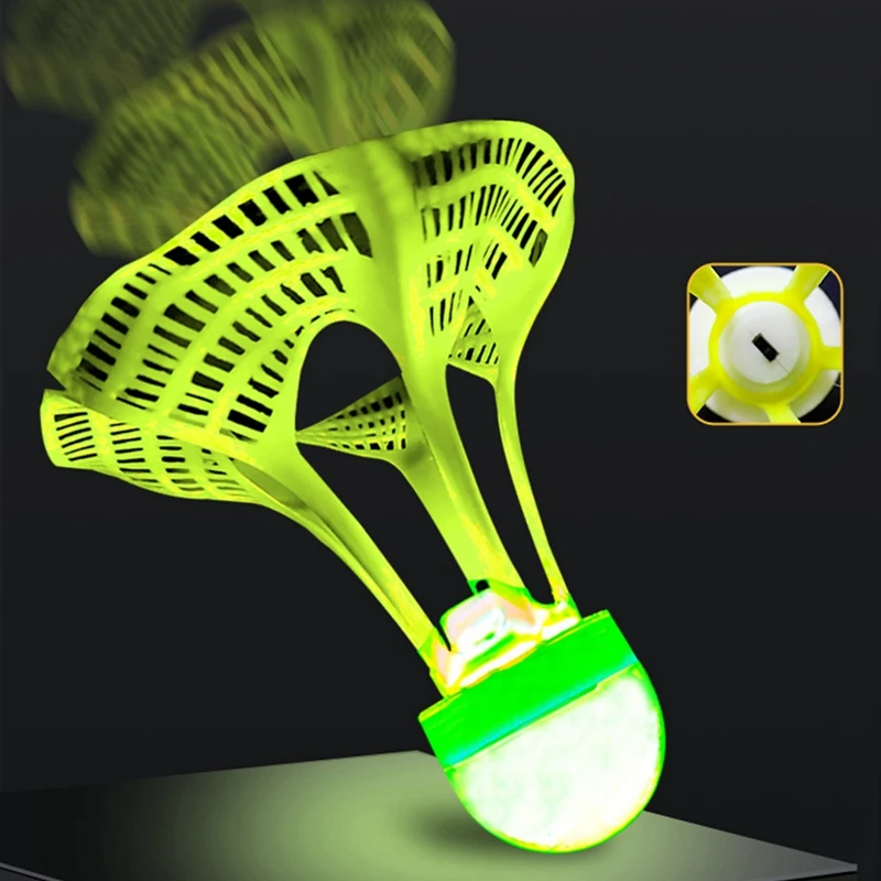 3Pcs/Set LED Light-up Badminton Balls Colorful LED Foamed Plastic Sport Badminton Shuttlecocks Children Luminous Set badminton ball,badminton shuttlecock