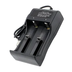 Dual - Slot Lithium Battery Charger for Rechargeable 18650 Batteries (2 Slot)