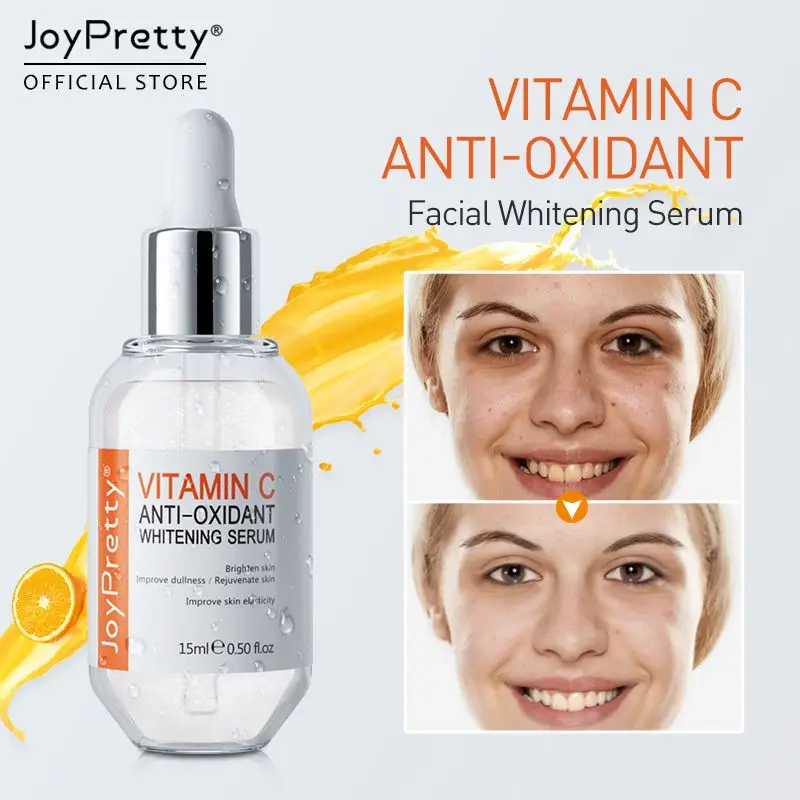 JoyPretty sérum pour le visage à la vitamine C, acide hyaluronique