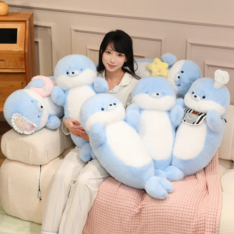 Kawaii Therapy Cotton Candy Blue Seal Plush (65cm)