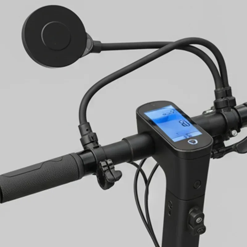 Bike Handlebar Mirror 360 Rotation Adjustable Rearview Mirror Shockproof Convex Wide Angle for Universal Motorcycle E-Bike