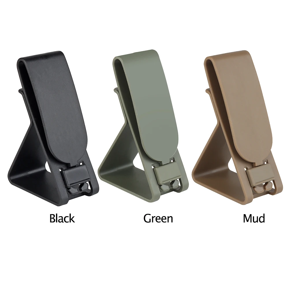 Phone Holder Tactical Headset Clip Molle Quick Release Clip Portable Earphone Stand Holder Nylon Waterproof Mobile Phone Bracket Protector For Outdoor Accessories