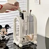 Makeup Brush Holder With Lid Lipstick Eyebrow Multi-functional Pencil Holder Eye Shadow Storage Box cosmetics storage bucket 3