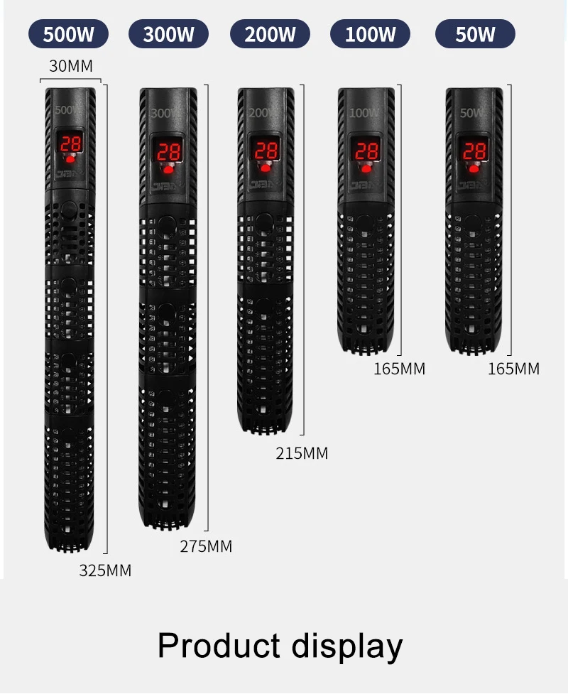 Title 7, Aquarium Heater Fish Tank LCD Display Digital T...