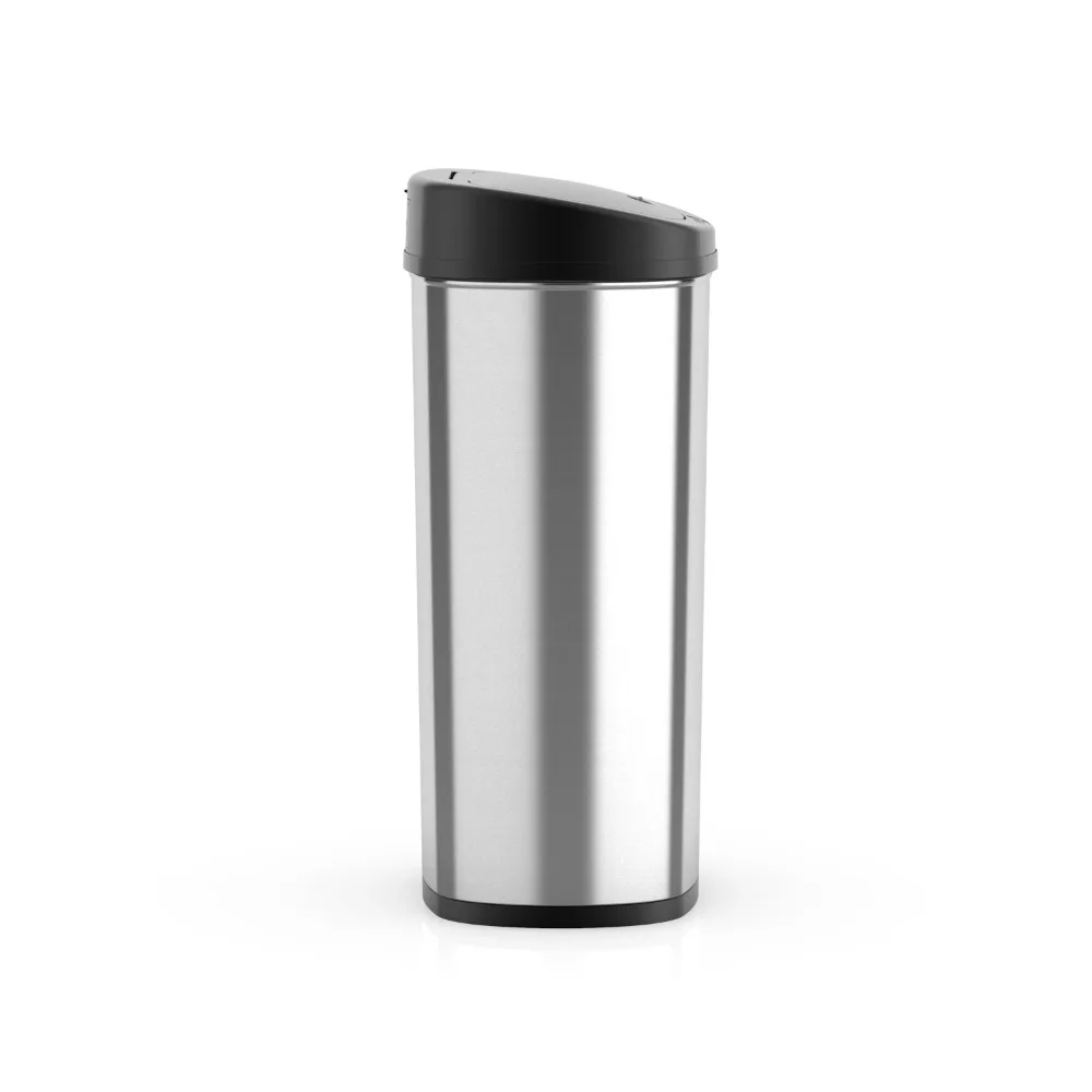 Mainstays Stainless Steel Trash Can 3.1 Gallon Round Step Bathroom