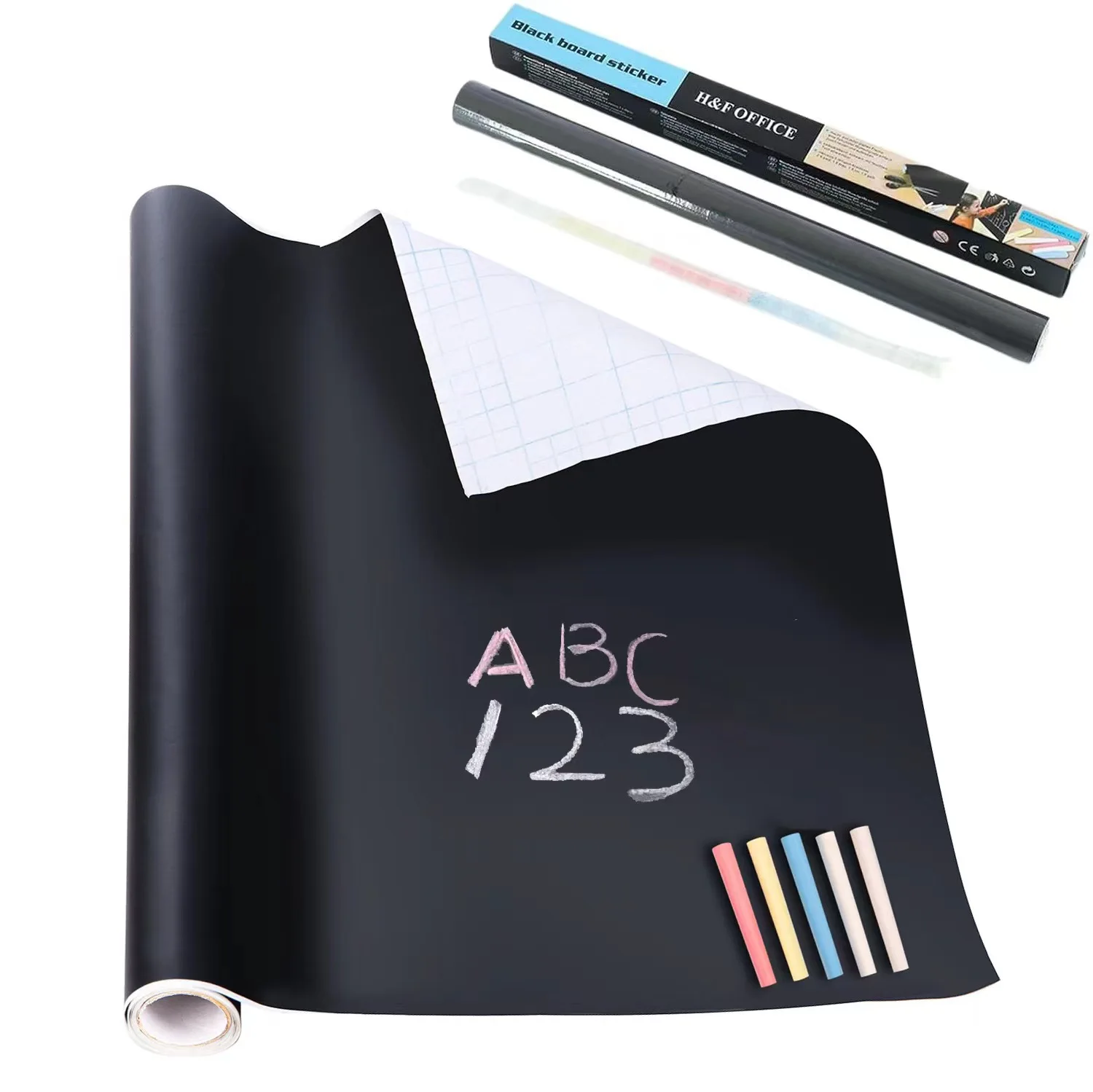1pcs Wall Sticker Large Chalkboard Wallpaper For Wall Removable Self Adhesive Blackboard Stickers in Living Rooms Office