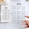 Fromthenon 2024 2025 Year Calendar Index Dividers Watercolor Refill A5 A6 6 Holes Leaf Spiral Notebook Diary School Stationery 4