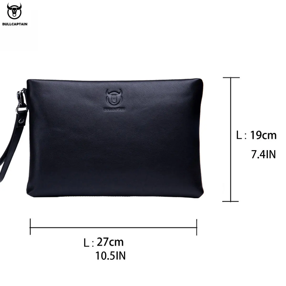 محفظة رجالية طويلة من Bullcaptain، مزودة بتقنية حج...