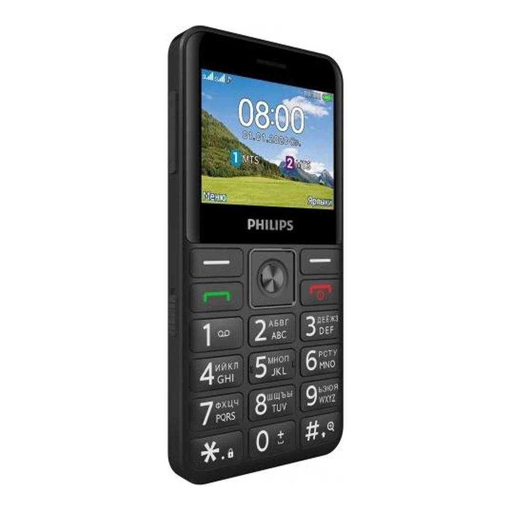 Смартфон Philips Xenium E207 Black 2.31
