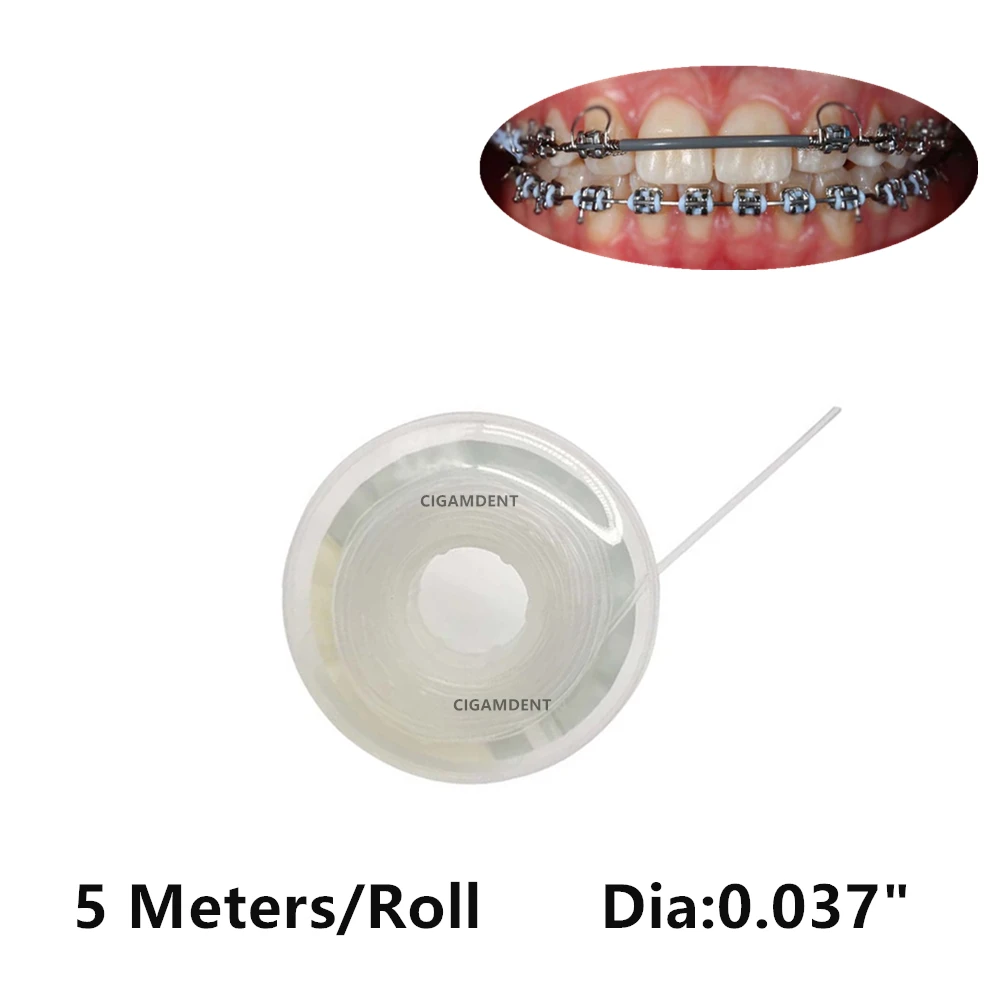 

3 rolls Orthodontic Dental Arch Wire Sleeves Dental Tools 5 meters/roll Silicone Dental Archwire Protect Tube