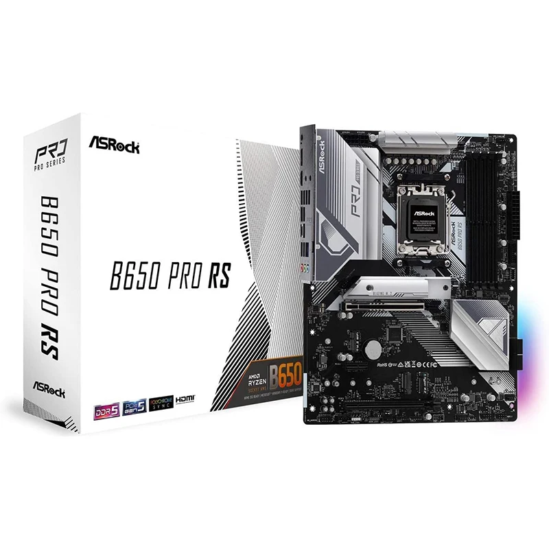 Nuovo Per Presa Scheda Madre Asrock B650 Pro Rs Am5 Per Scheda Madre Amd B650 Desktop Originale Pci-E 5.0 M.2 Sata3