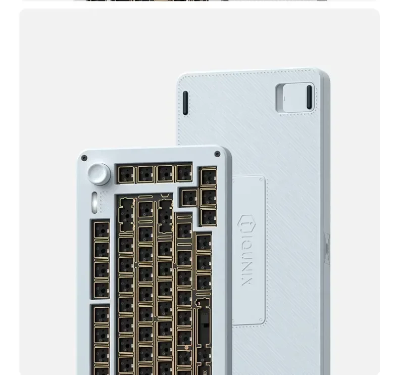 IQUNIX ZONEX75 슈퍼 기계식 키보드 키트, 3 가지 모드, USB, 2.4G, 블루투스 무선 키보드 키트, 핫 스왑 81 키 구조 키보드