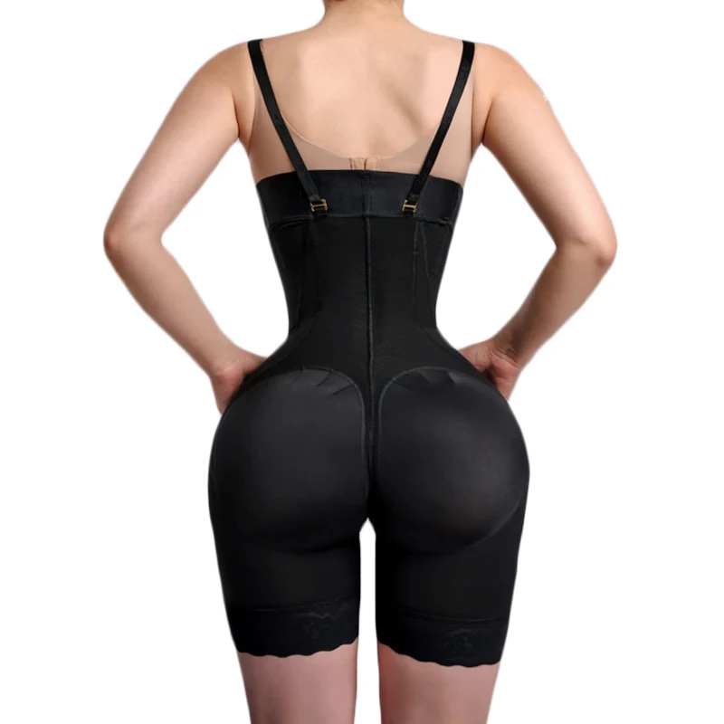 Women Underwear Double High Compression Hourglass Girdle Waist Trainer Butt Lifter Post-operative Shorts Fajas Colombianas