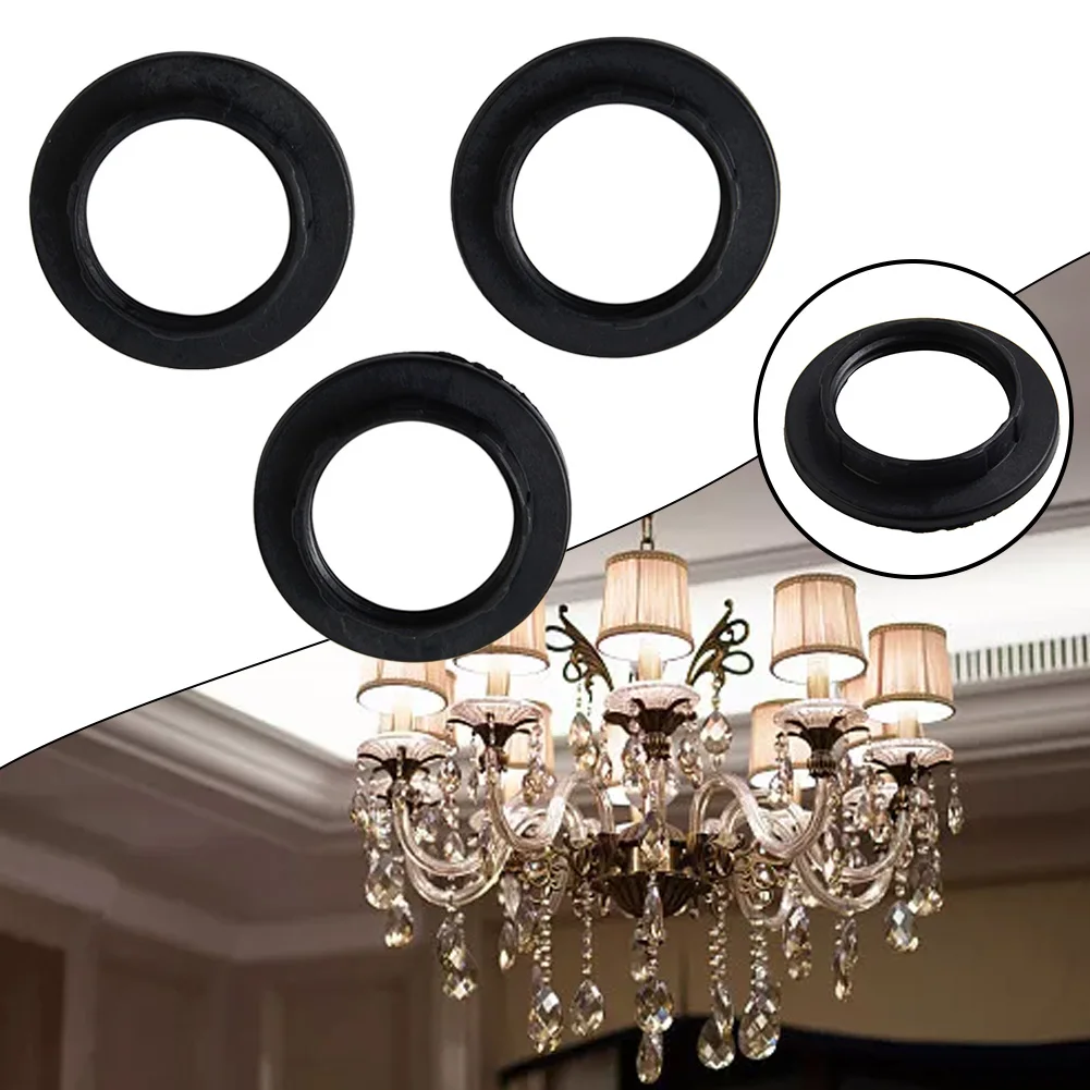 Lampen schirm Ring aufrüsten Sie Ihre Lampen mit langlebigen e14 Kunststoff Lampen schirm Kragen Ring Faden Lampe Licht Schatten halter 3er-Set – Detail 28