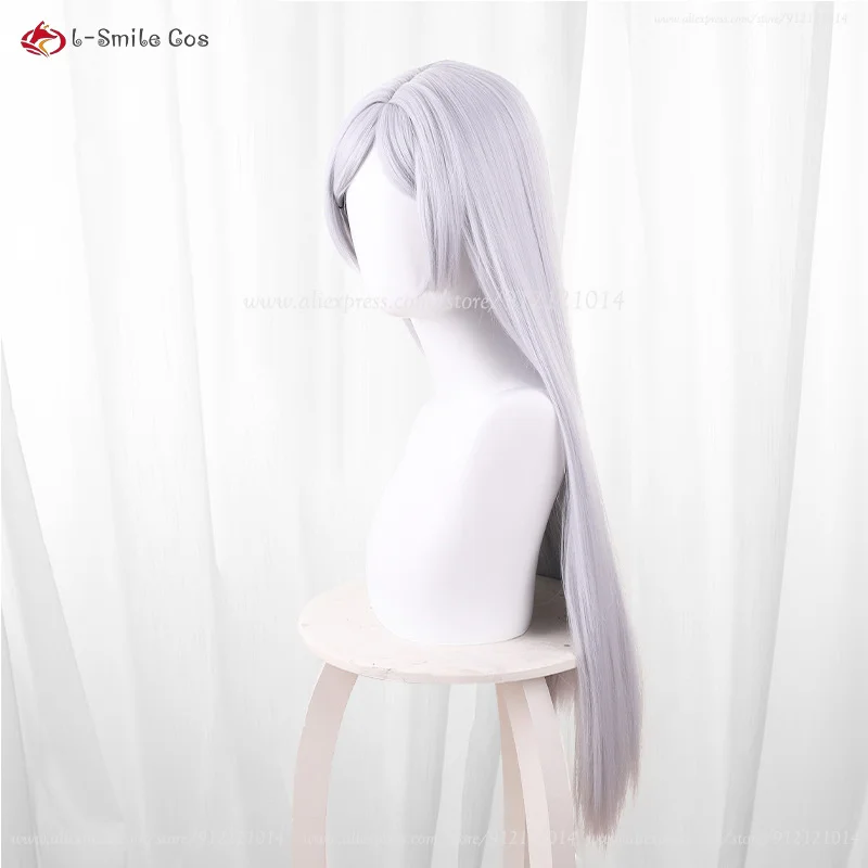 Frierenn Cosplay Perücke 65cm Silberweiß Synthetik Hitzebeständig Anime Halloween 24 Frierenn Cosplay Perücke 65cm Silberweiß Synthetik Hitzebeständig Anime Halloween 13