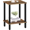 End Table, Set of 2, Side Table, Nightstand, 2-Tier Storage Shelf, Sofa Table for Small Space, Living Room 1