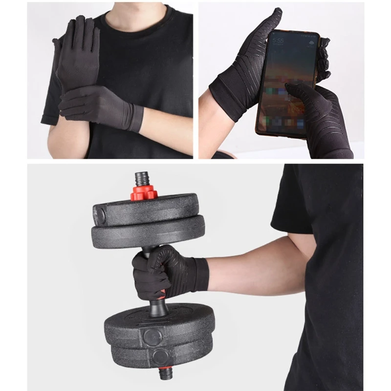 Copper Arthritis Compression Gloves for Women Men, compression gloves