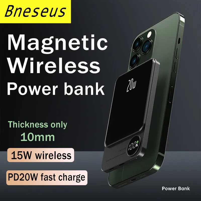 새로운 Macsafe 보조베터리 자기 보조베터리 무선 충전기 iphone 13pro 13ProMax 외부 보조 배터리 팩