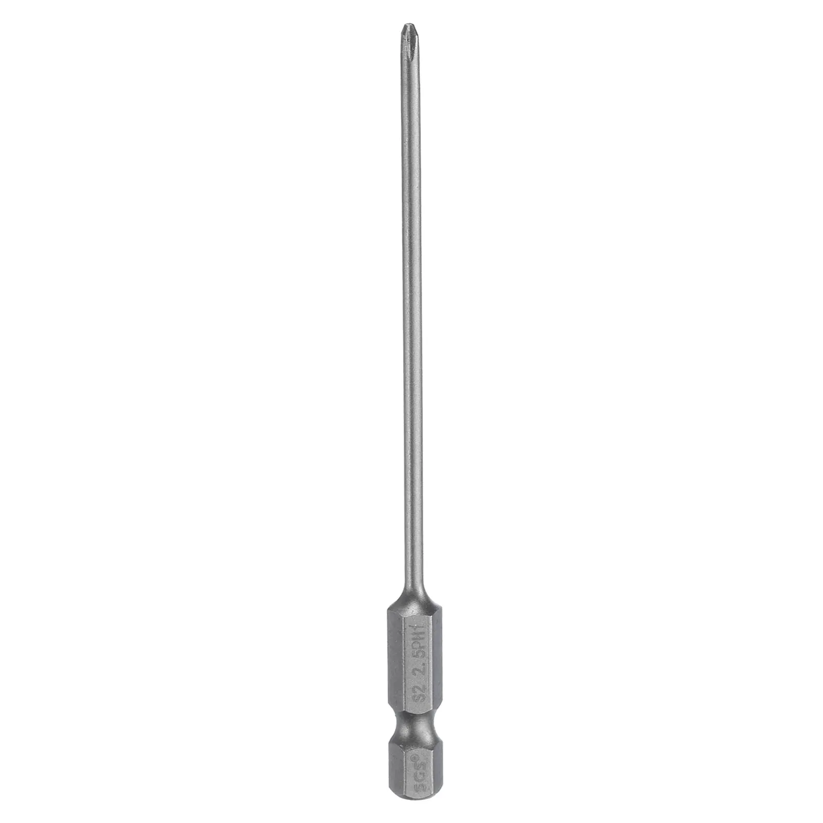 1/5/10 Stück 100 mm Kreuzschlitz-Schraubendreher-Bit PH1 PH2 PH3 1/4 Zoll Sechskantschaft magnetische S2-Stahl-Kreuzkopf-Bohrmaschinen – Detail 1