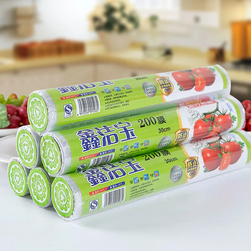 Food cling film kitchen disposable refrigerator cling film household large roll fruit and vegetable to prevent odor plastic wrap