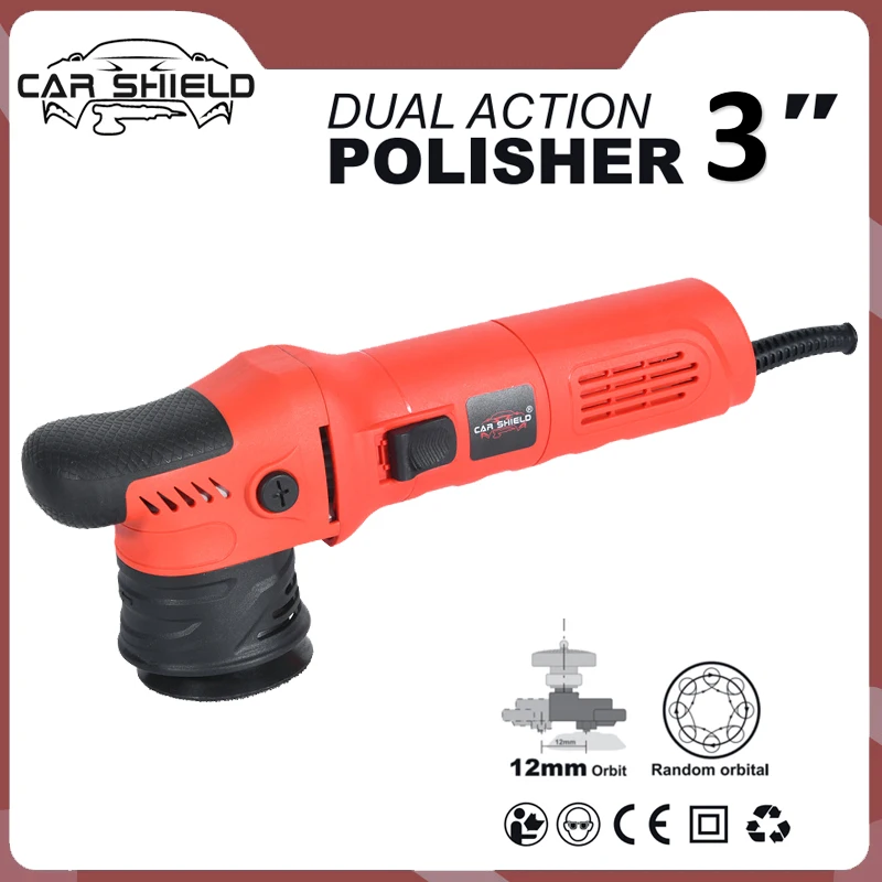 

Car Shield MIni 3 Inch Car Orbital Polisher 12mm Orbit Dual Action Polisher for Car Detailing