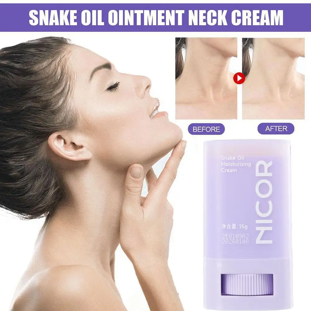 

15g Natural Essence Neck Cream Stick Avocado Wrinkle Fine Neck Balm Stick Fade Tighten Remove Moisturizing Lift Skin Lines F0D1