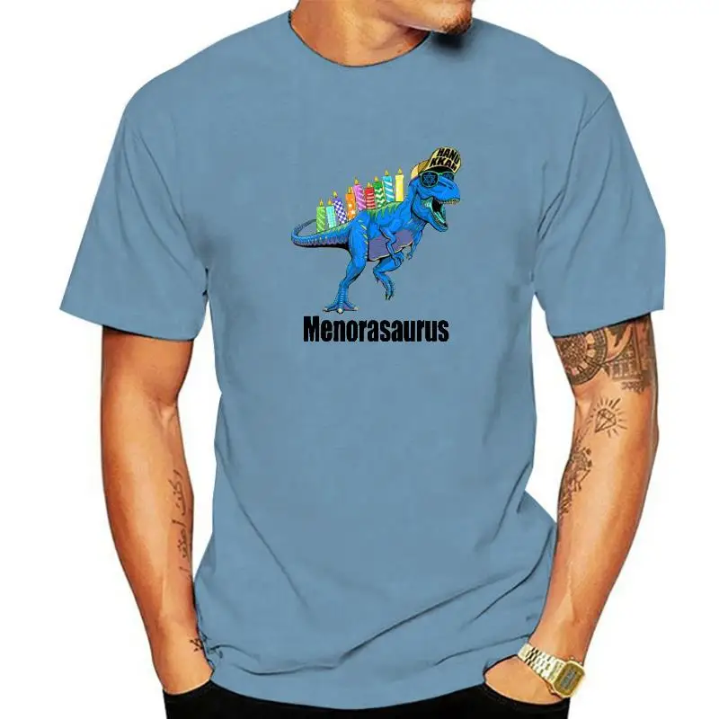 Menorasaurus Rex Menorah Dinosaur Hanukkah Pigiama Per Ragazzi T-Shirt Christmas Vacation Tee Tops