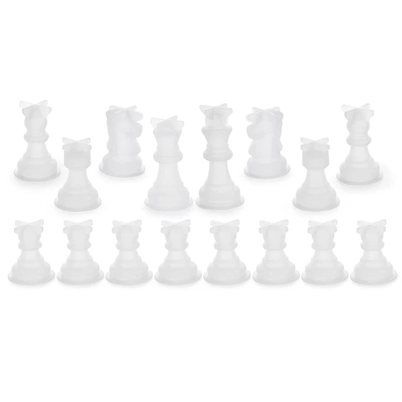 Chess Mold For Resin Silicone Chess Resin Mold Crystal Epoxy Casting Molds For DIY Crafts Making Birthday Gift Silicone Mold