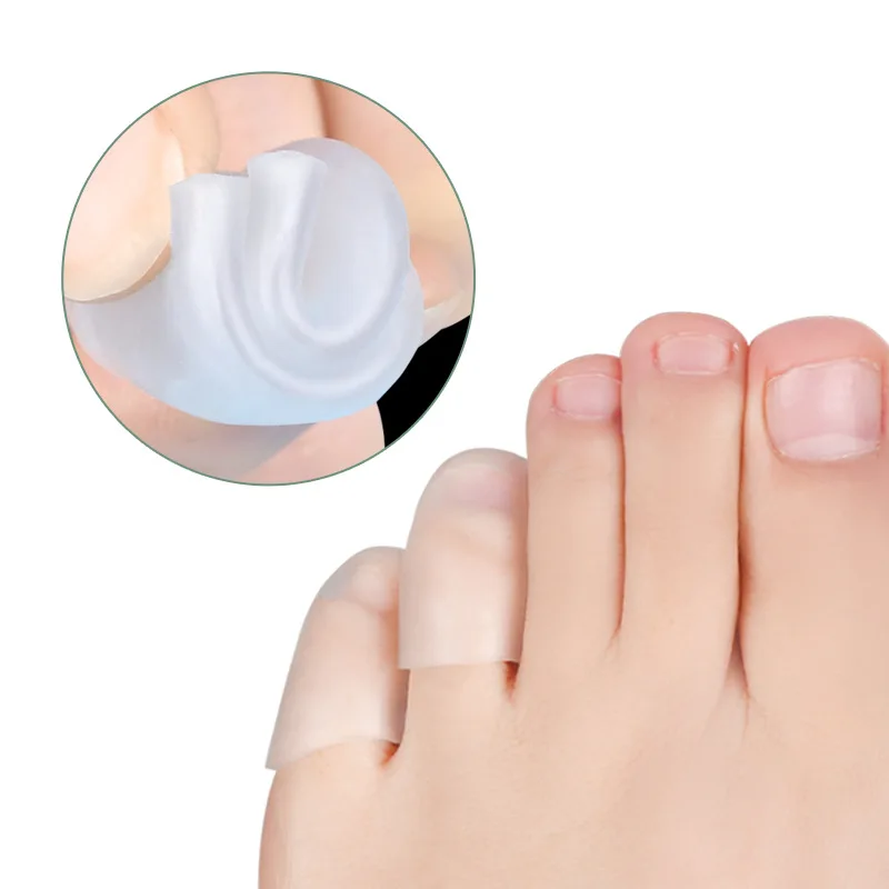 

20 PCS Gel PinkyToe Protectors Closed Toe Sleeves Tubes for Bunion Blisters Corns Hammer Toes Toenails Loss Friction Pain Relief