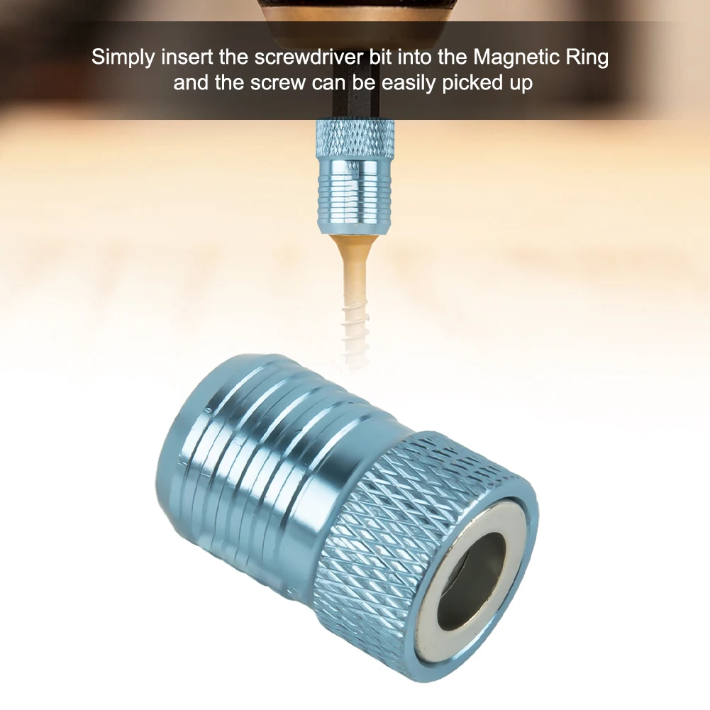

1pc 22mm Batch Nozzle Magnetizing Magnetizer Ring Strong Magnetism Anti-corrosion For 6.35mm Drill Bit Hand Tools Screwdriver