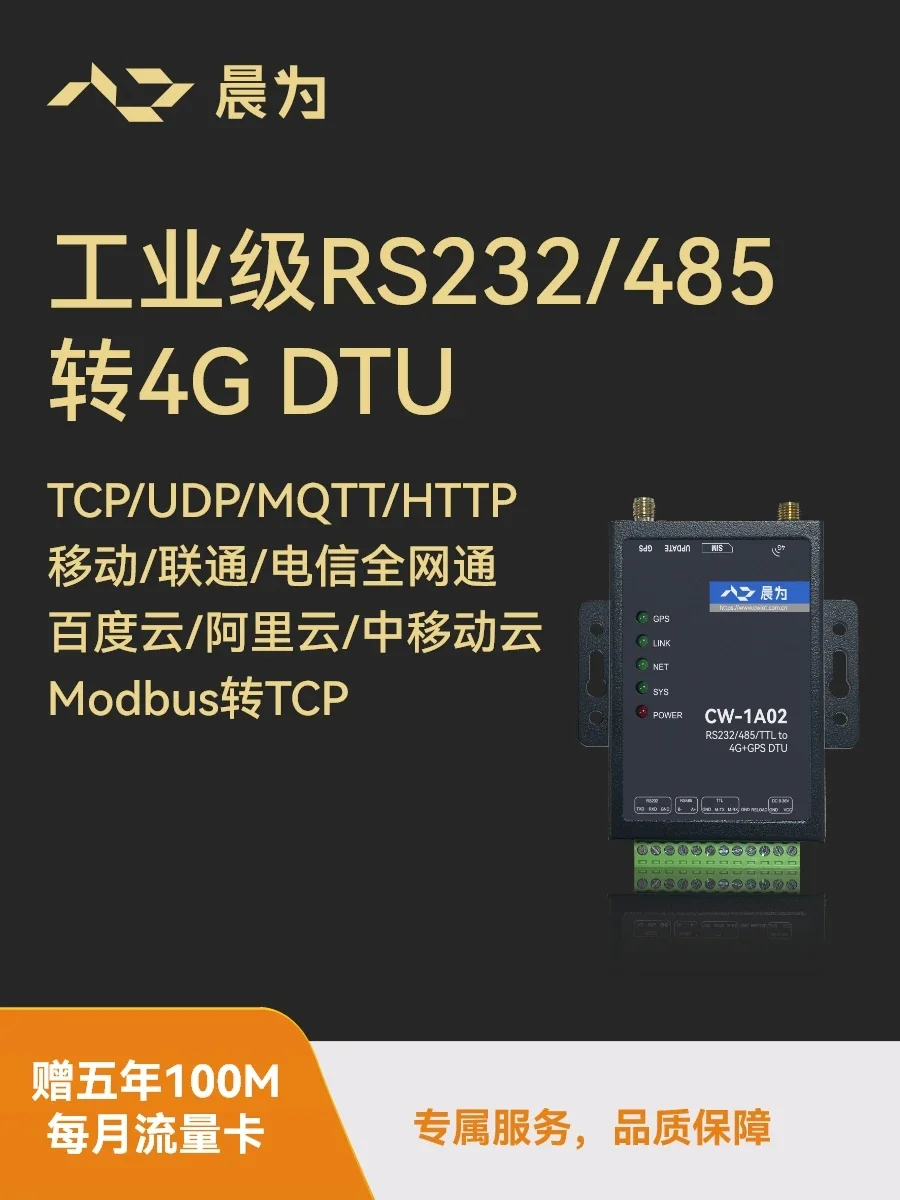 

4g module dtu wireless communication Internet of Things 4GDTU transparent rs485 communication gprs remote control monitoring gsm