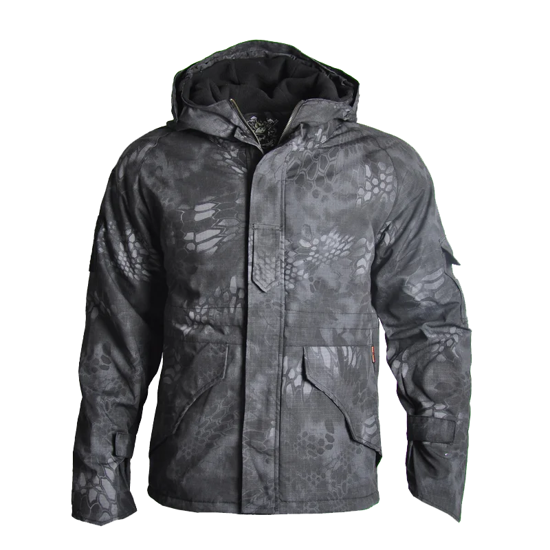 Outdoor Jackets Thick Hiking Jacket Fleece Camo Hunting Clothes Men Tactical Jackets for Men Windproof Windbreaker