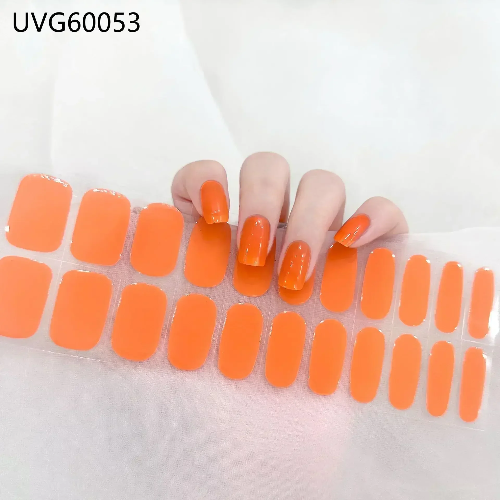 Premium Semi-Cured Nail Wraps Set - Waterproof, Long-Lasting Gel Nail Stickers
