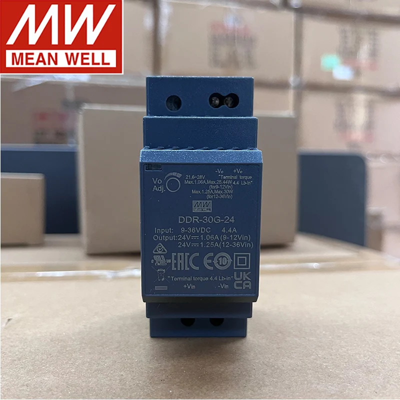 MEAN WELL DDR-30 DDR-30L-5 DDR-30L-12 DDR-30L-15 DDR-30L-24, 30W DIN 레일 타입 DC-DC 컨버터