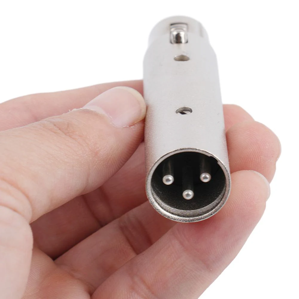 3 Pin XLR To 5 Pin DMX Metal Cased Converter Audio Lighting Adapter 3 Male To 5 Female Connector Stage And Theatre Light