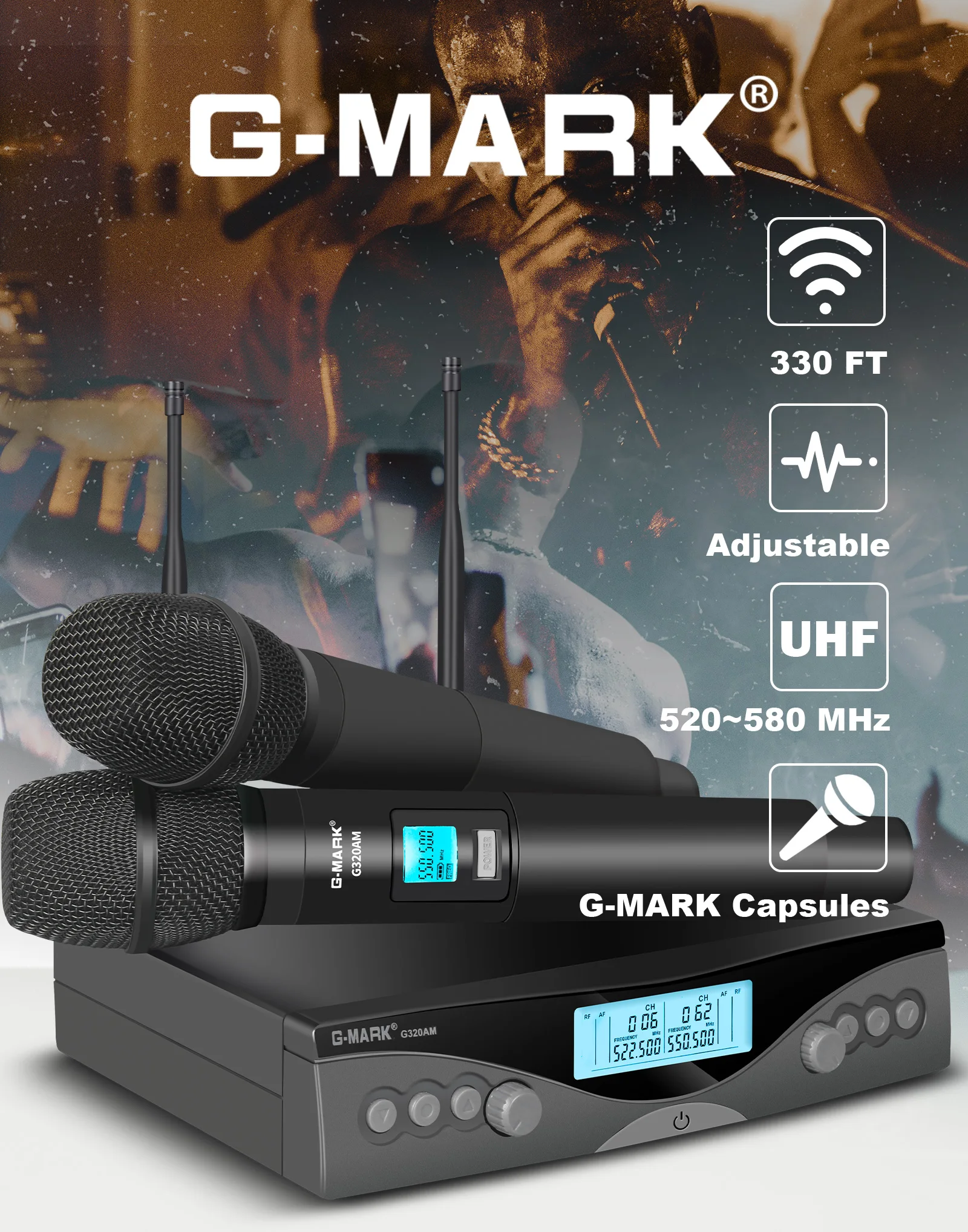 G-MARK Wireless Microphone Close-Up