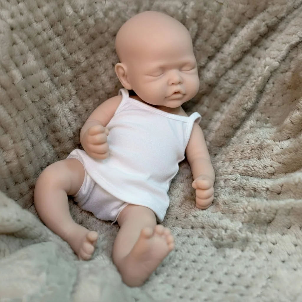 33 センチメートル未塗装リボーン人形男の子/女の子リアルな全身ソフト