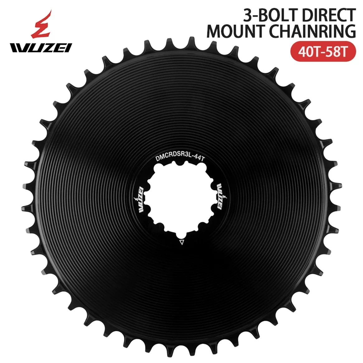 Plateau Vélo Gravel Route Décalé 4,2 Mm - 58 Dents Pour SRAM - Aluminium Et Acier - Neuf