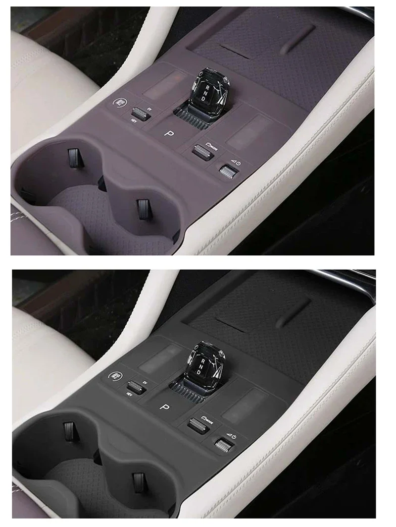 For Byd Song Plus Seal U Dmi Ev 2025 Car Central Control Gear Wireless Water Cup Silicone Mat Waterproof Protector Pad Anti-slip