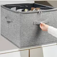 Shoe Storage Container 16 Compartments Folding for Loafers Flip Flops Flats 1