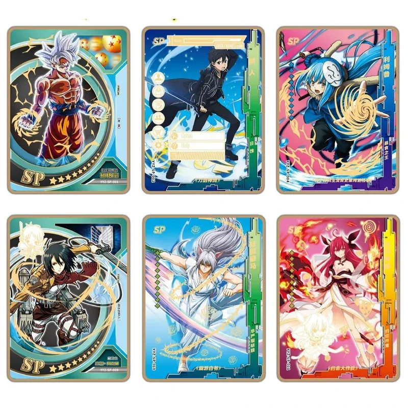 Metaverse Hot Blooded Anime Popular Character Assembly Collection Card Anime Peripheral Limited MR Metal Card Toy Children Gift 2