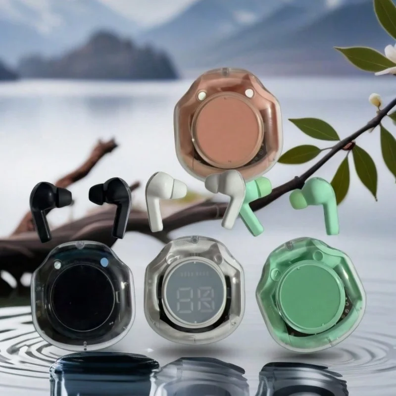 Wireless Bluetooth Stereo Earphones with Digital Display